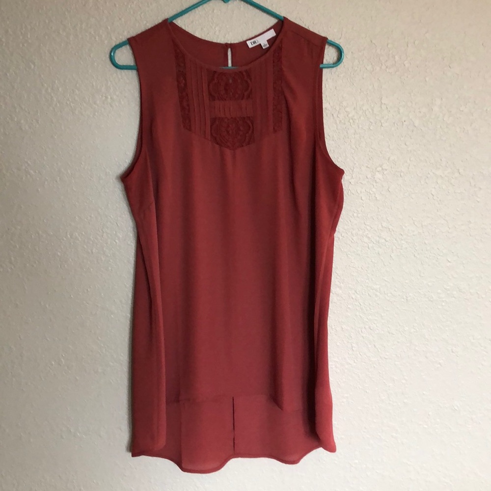 DR2 rust colored high low tunic
